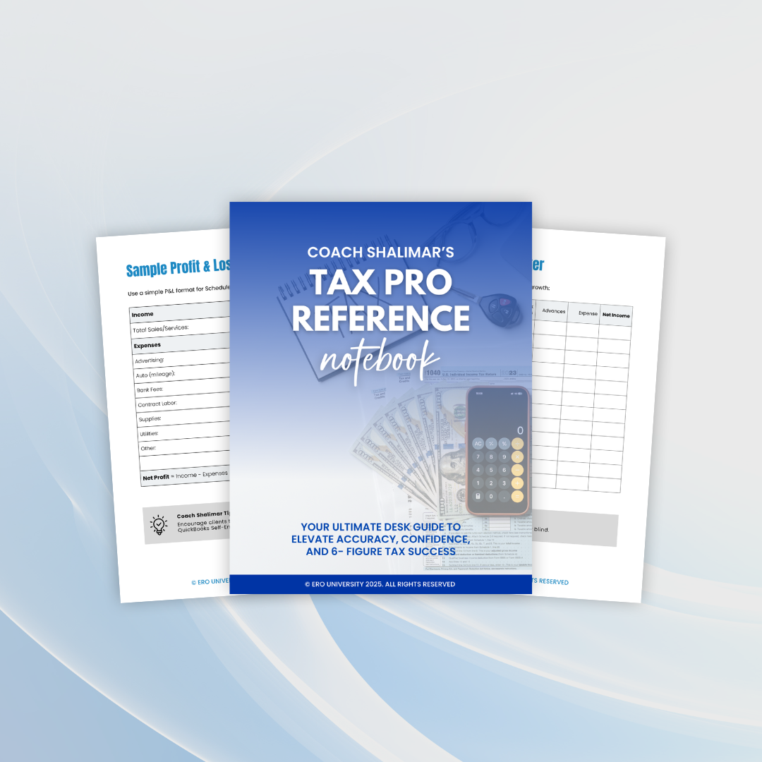 Tax Pro Reference Notebook